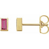 Natural Pink Tourmaline | Straight baguette | 4 x 2mm