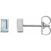 Natural Sky Blue Topaz | Straight baguette | 4 x 2mm