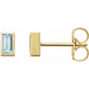 Natural Sky Blue Topaz | Straight baguette | 4 x 2mm