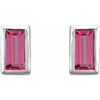 Natural Pink Tourmaline | Straight baguette | 4 x 2mm