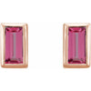 Natural Pink Tourmaline | Straight baguette | 4 x 2mm