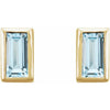 Natural Sky Blue Topaz | Straight baguette | 4 x 2mm