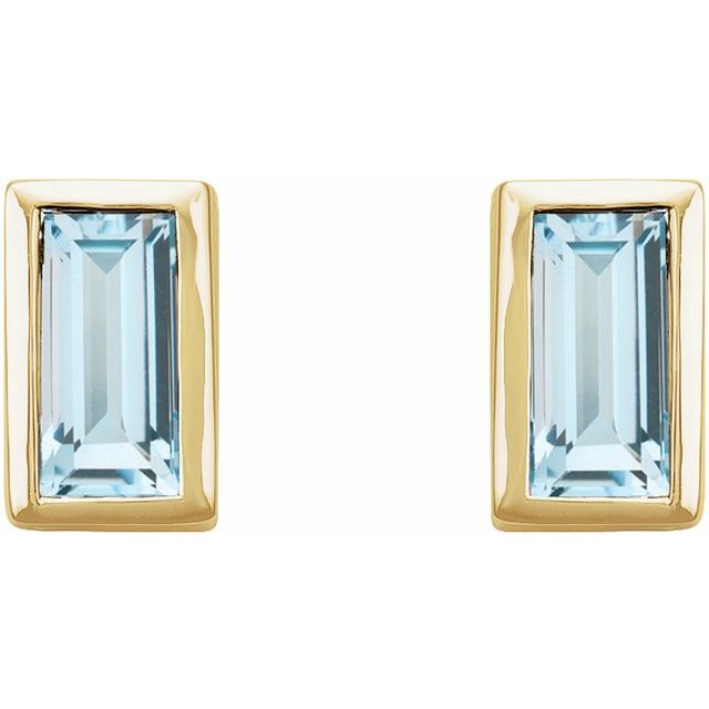 Natural Sky Blue Topaz | Straight baguette | 4 x 2mm