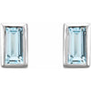 Natural Sky Blue Topaz | Straight baguette | 4 x 2mm