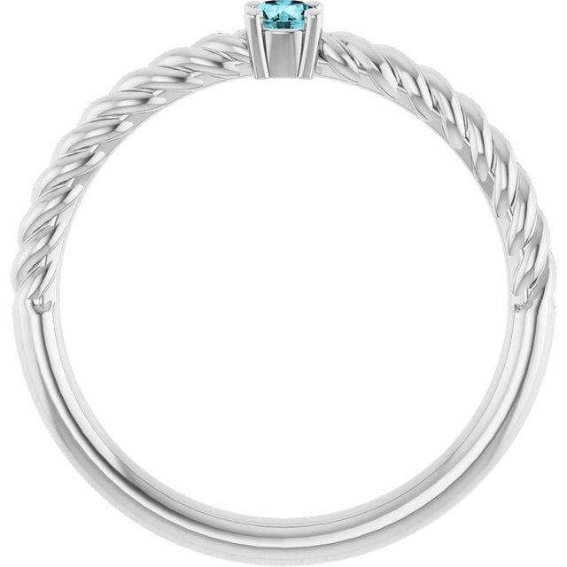 Natural Blue Zircon | Round | 3mm