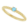 Natural Aquamarine | Round | 3mm