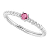 Natural Pink Tourmaline | Round | 3mm