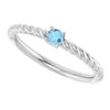 Natural Aquamarine | Round | 3mm