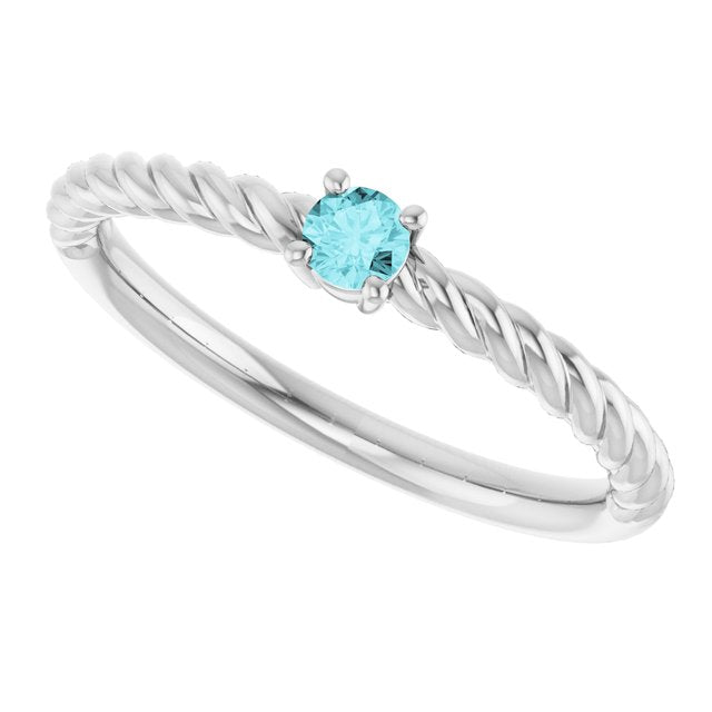 Natural Blue Zircon | Round | 3mm