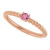 Natural Pink Tourmaline | Round | 3mm
