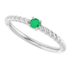 Natural Emerald | Round | 3mm | Lab-Grown Emerald | Round | 3mm