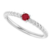 Natural Ruby | Round | 3mm | Lab-Grown Ruby | Round | 3mm
