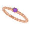 Natural Amethyst | Round | 3mm