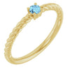 Natural Aquamarine | Round | 3mm