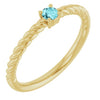 Natural Blue Zircon | Round | 3mm