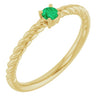 Natural Emerald | Round | 3mm | Lab-Grown Emerald | Round | 3mm