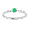 Natural Emerald | Round | 3mm | Lab-Grown Emerald | Round | 3mm