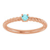 Natural Blue Zircon | Round | 3mm