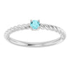 Natural Blue Zircon | Round | 3mm