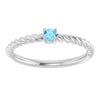 Natural Aquamarine | Round | 3mm