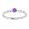 Natural Amethyst | Round | 3mm
