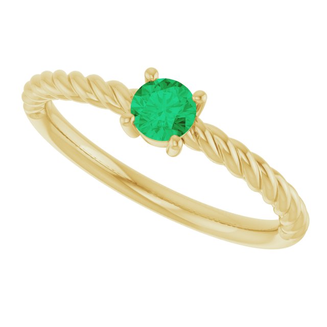 Natural Emerald | Round | 4mm | Lab-Grown Emerald | Round | 4mm