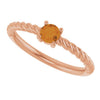Natural Citrine | Round | 4mm