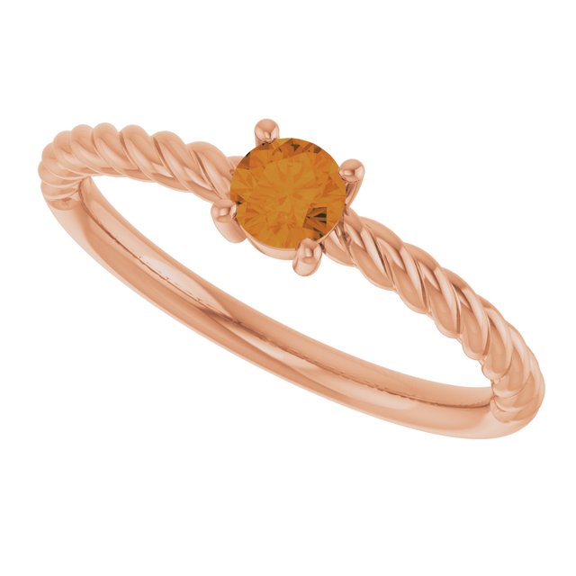Natural Citrine | Round | 4mm