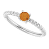 Natural Citrine | Round | 4mm
