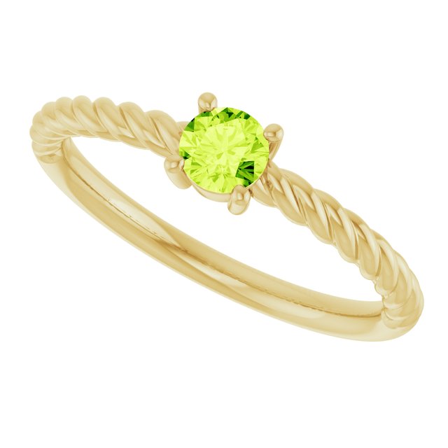 Natural Peridot | Round | 4mm