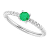 Lab-Grown Emerald | Round | 4mm | Natural Emerald | Round | 4mm
