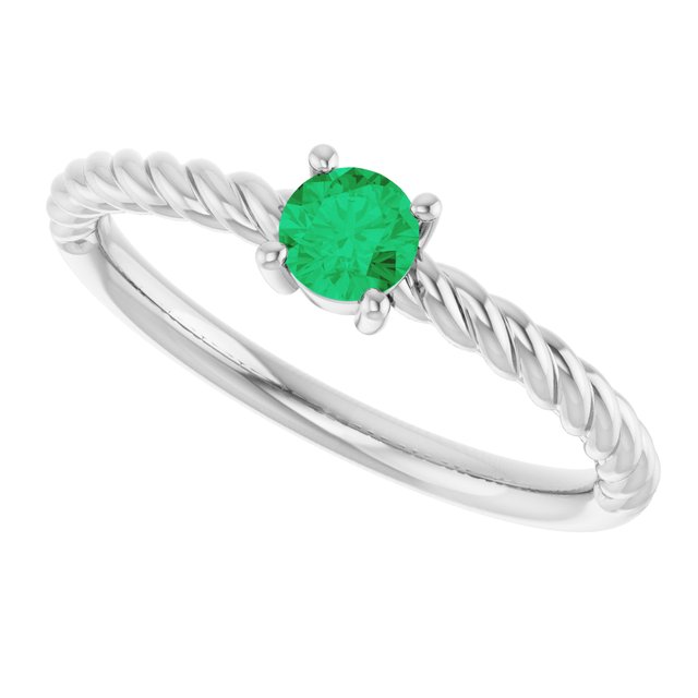 Lab-Grown Emerald | Round | 4mm | Natural Emerald | Round | 4mm