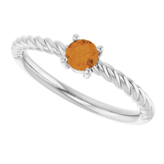 Natural Citrine | Round | 4mm