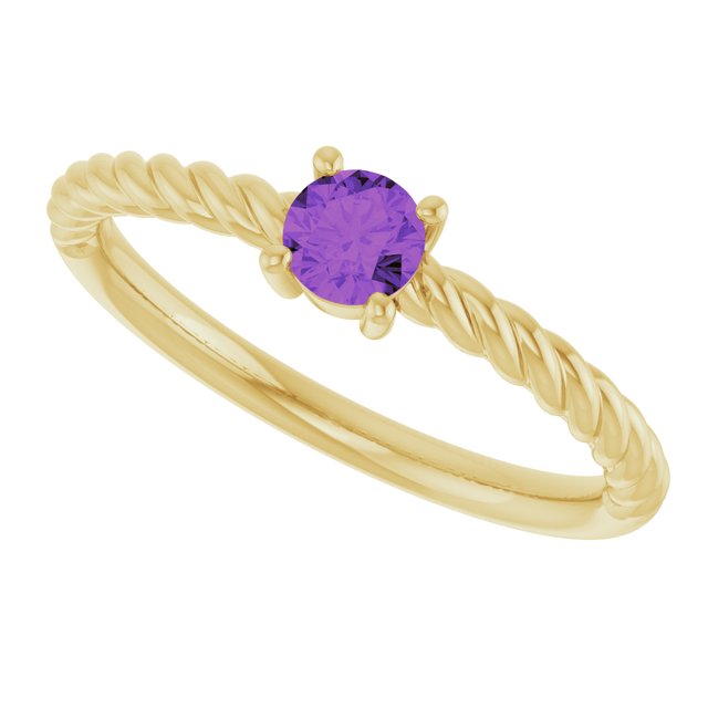 Natural Amethyst | Round | 4mm
