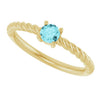 Natural Blue Zircon | Round | 4mm