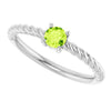 Natural Peridot | Round | 4mm