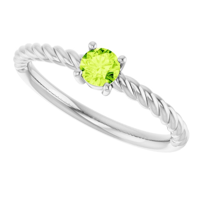 Natural Peridot | Round | 4mm