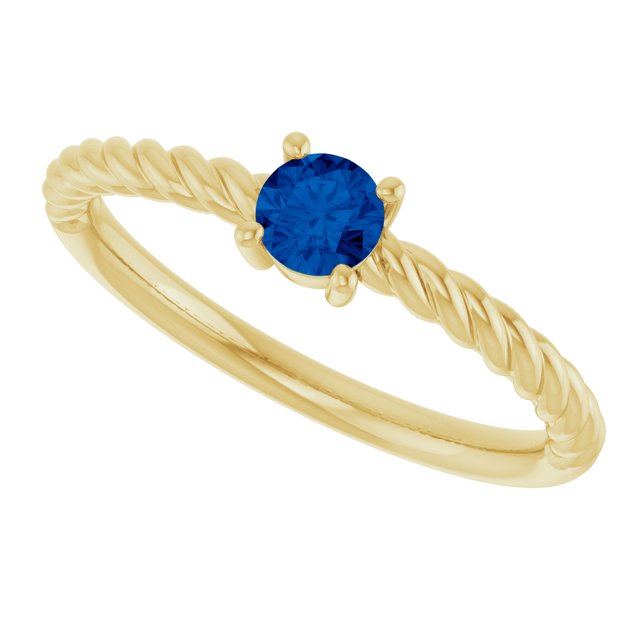 Lab-Grown Blue Sapphire | Round | 4mm | Natural Blue Sapphire | Round | 4mm
