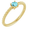 Natural Blue Zircon | Round | 4mm