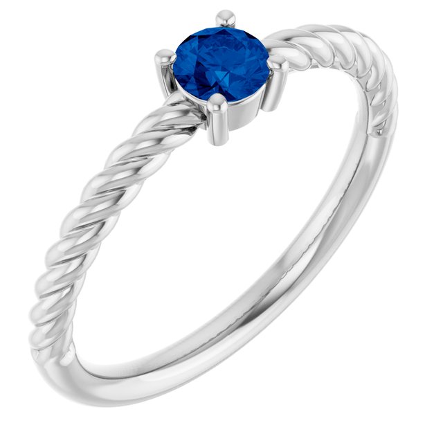 Lab-Grown Blue Sapphire | Round | 4mm | Natural Blue Sapphire | Round | 4mm