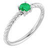 Lab-Grown Emerald | Round | 4mm | Natural Emerald | Round | 4mm