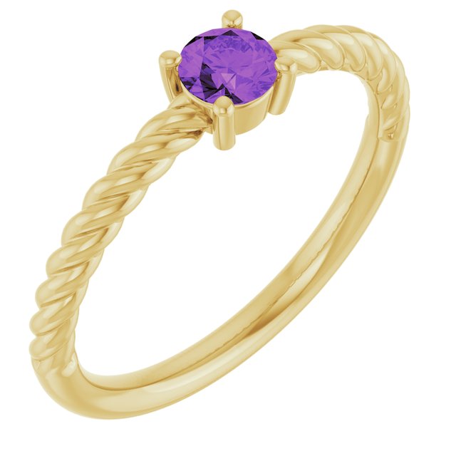 Natural Amethyst | Round | 4mm