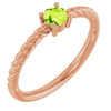 Natural Peridot | Round | 4mm