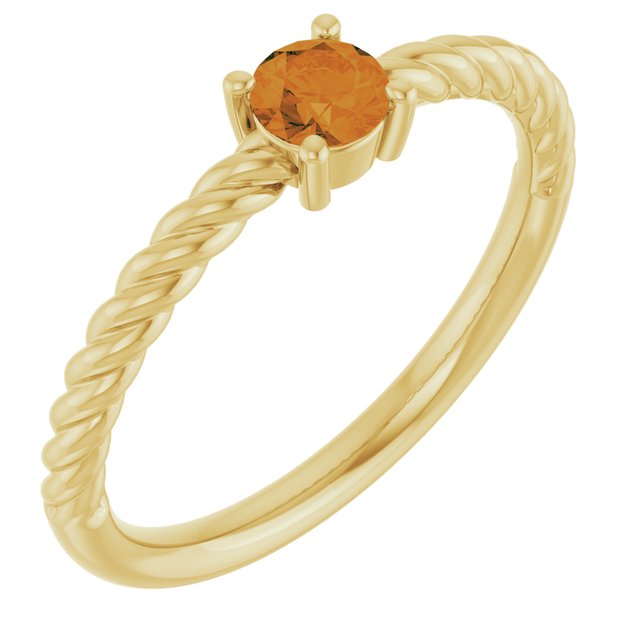 Natural Citrine | Round | 4mm