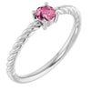 Natural Pink Tourmaline | Round | 4mm