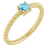 Natural Aquamarine | Round | 4mm