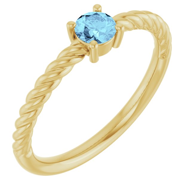Natural Aquamarine | Round | 4mm