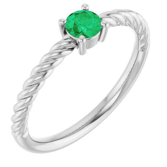 Natural Emerald | Round | 4mm | Lab-Grown Emerald | Round | 4mm