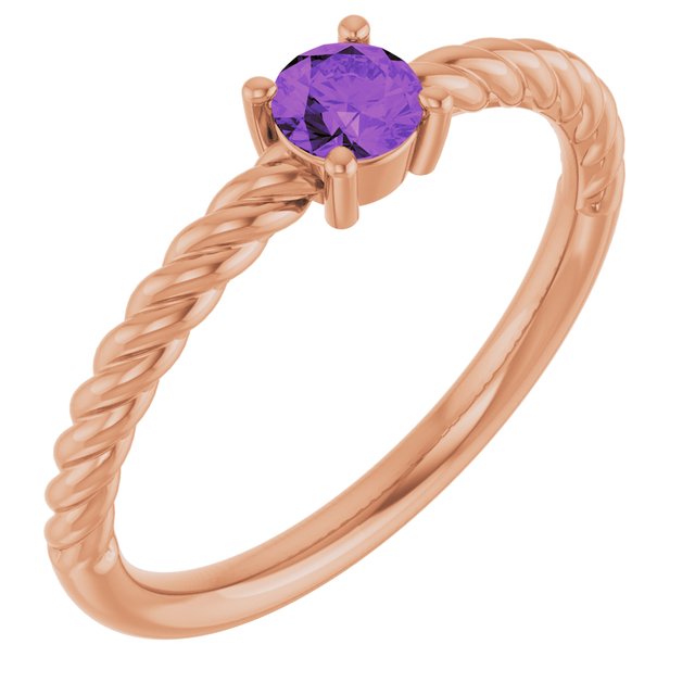 Natural Amethyst | Round | 4mm