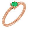 Lab-Grown Emerald | Round | 4mm | Natural Emerald | Round | 4mm